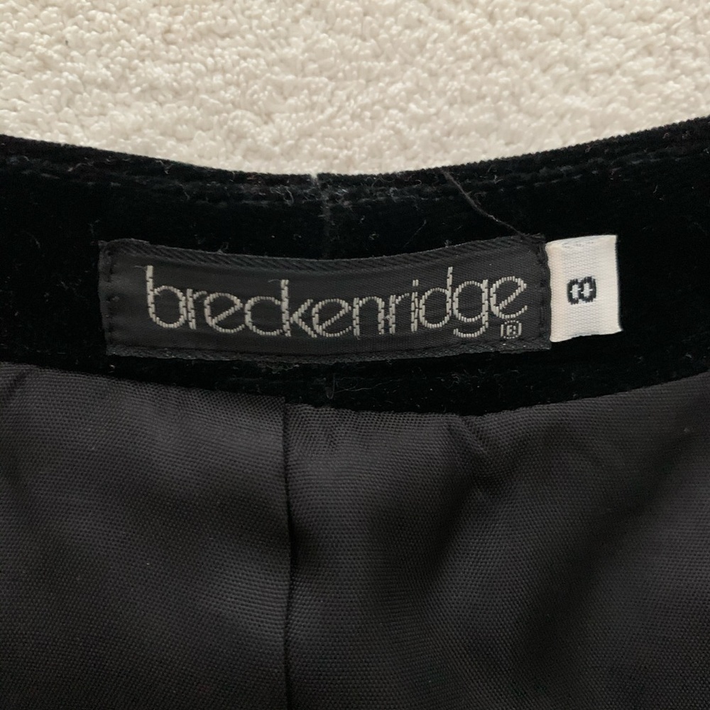Breckenridge Vintage Black Velvet Jacket Blazer. 8 - Picture 4 of 8